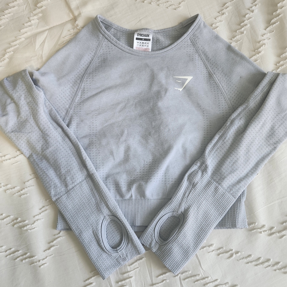 Gymshark Light Gray Long Sleeve Tee